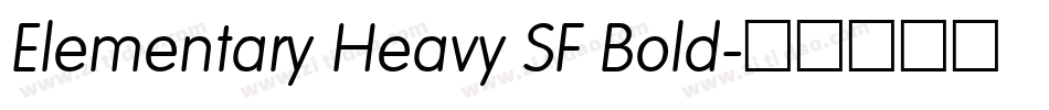 Elementary Heavy SF Bold字体转换